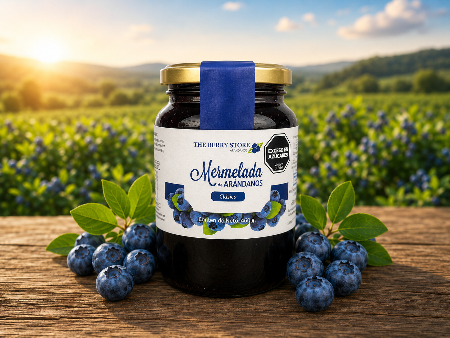 Mermelada de arándanos
